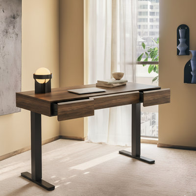 Bureau debout à hauteur réglable avec 3 tiroirs Home Office