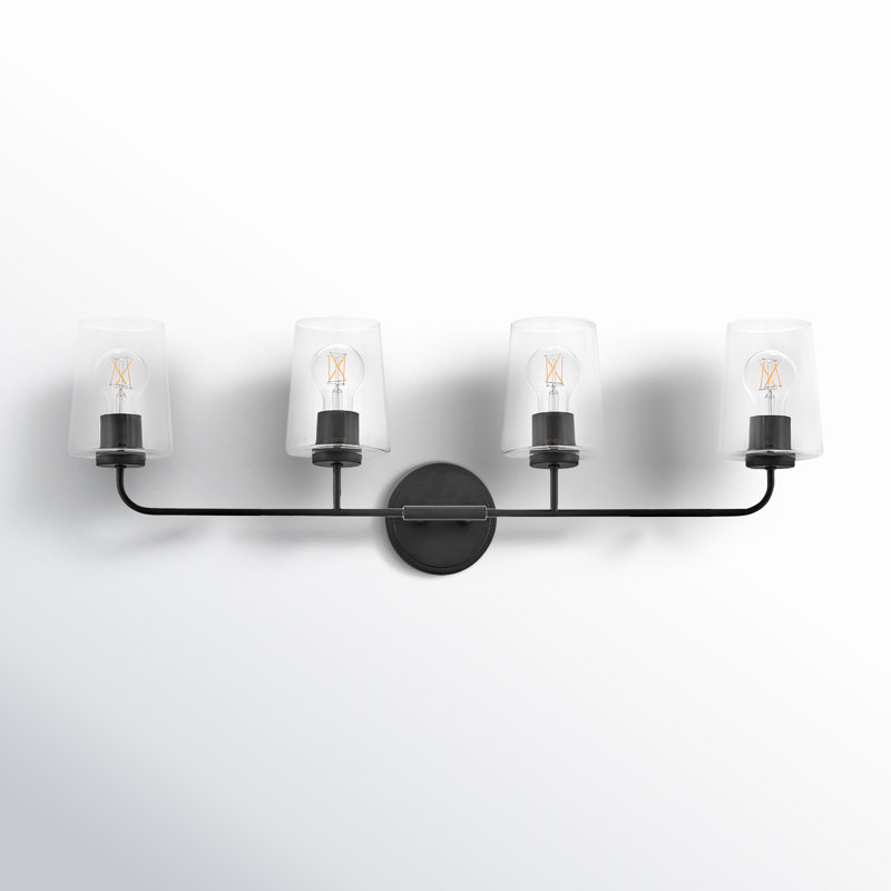 Verbena 4 - Light Dimmable Vanity Light, Black