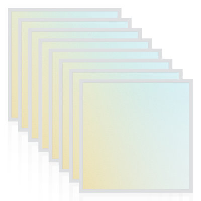 LUXRITE 2x2 FT LED Backlit Flat Panel Light, 5CCT 3000K-6500K, 20W-40W, Up to 5000LM, Dimmable, Drop Ceiling Troffer Light, DLC Premium, ETL 8 Pack