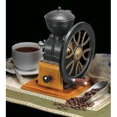 Manual Coffee Grinder with Wheel Handle, Brown : Homesteader's Supply