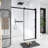 60.In W X 72.In H Frameless Shower Door Single Sliding, 1/4 Inch Thick Clear Tempered Glass Shower Door With Zinc Roller Rail System, Stainless Steel Handle