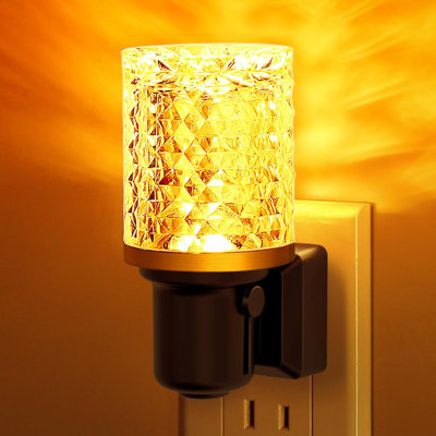 Night Light 2 Pack Dimmable Plug In Wall Lights Automatic With Auto Light Sensor 0-100LM Adjustable Brightness 3000K Night Light For Bedroom Hallway Decor