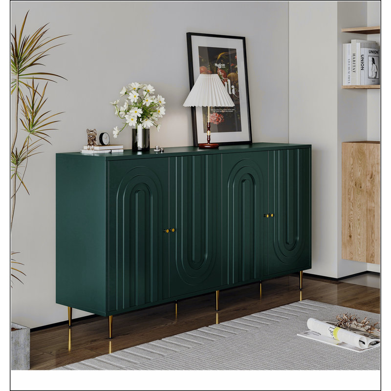Armoire de rangement Buffet Modern, Vert