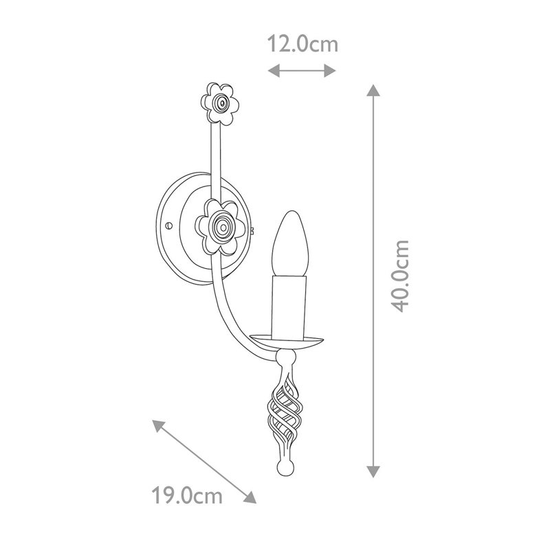 Vanslyke Candle Wall Light