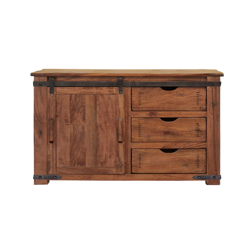 Crédence de rangement en bois massif Parota
