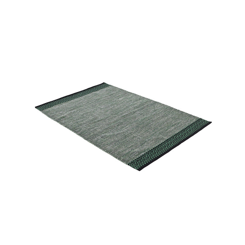 Kilim Mia Hand Woven Flatweave Cotton Green Rug, Rectangle 200 x 290cm