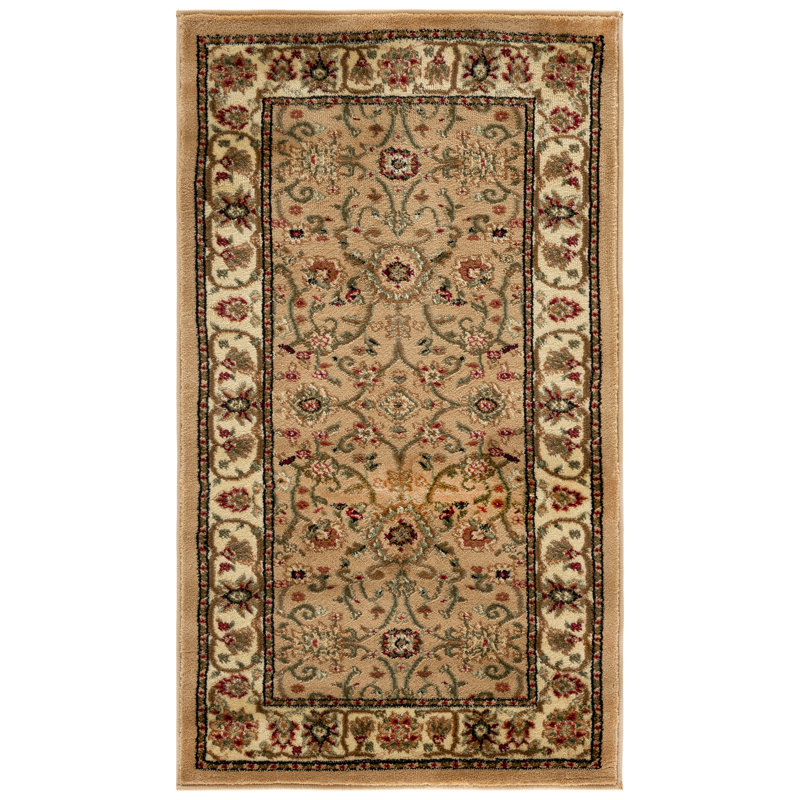 Lyndhurst Oriental Area Rug In Beige / Ivory, Rectangle 69 x 122 cm