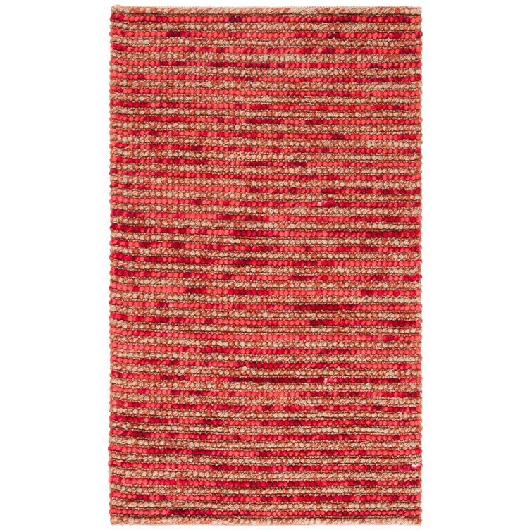 Ferrera Handmade Flatweave Area Rug in Red