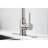 Kitchen Faucet With Pull Down - Brushed Nickel Look, Stainless Steel Build, 360 Rotating Nozzle For Convenient Water Access, Single Handle Temperature And Flow Regulation, Corrosion Coating Pull-Down-56660332