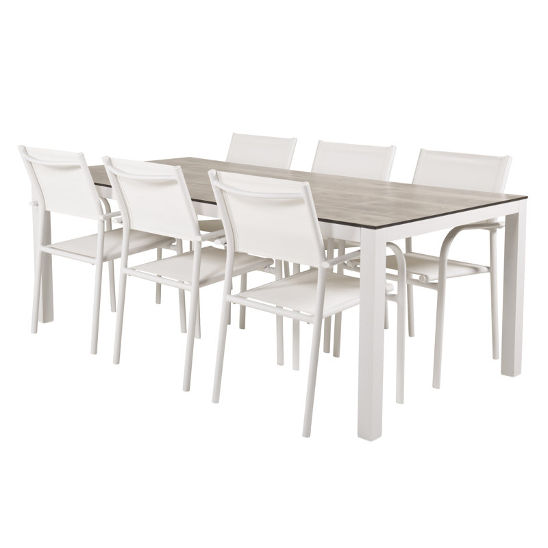 Drishya 6 - Person Patio Dining Set with Rectangular Table
