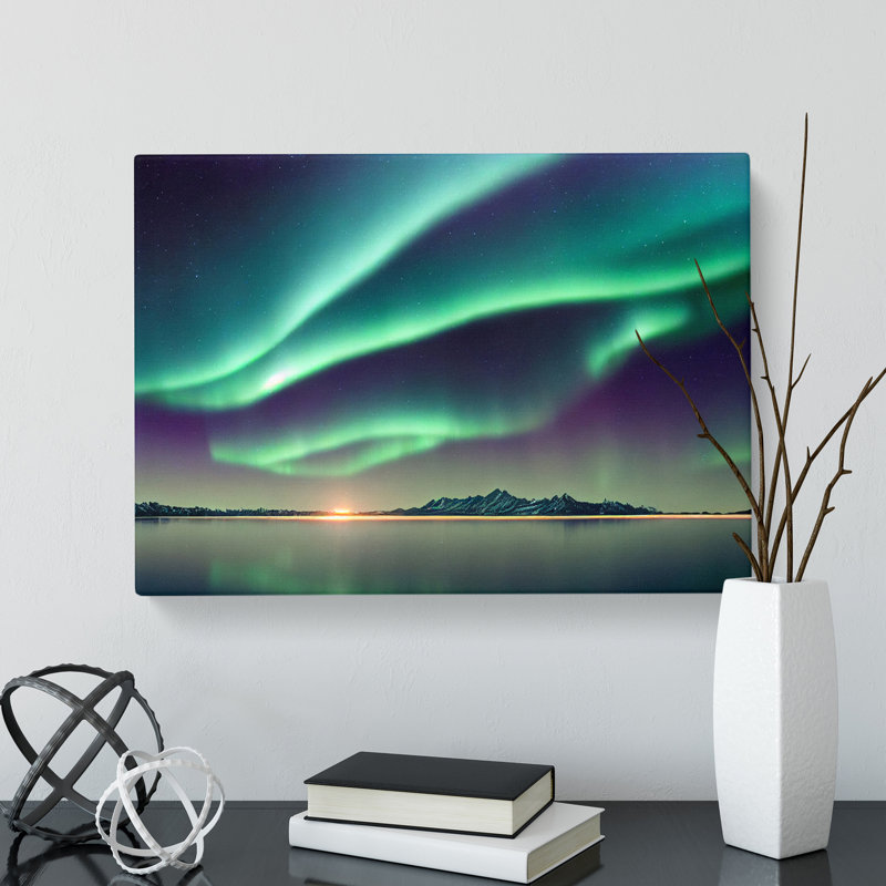 Gorgeous Aurora Borealis - Wrapped Canvas, 40cm H x 60cm W x 3cm D