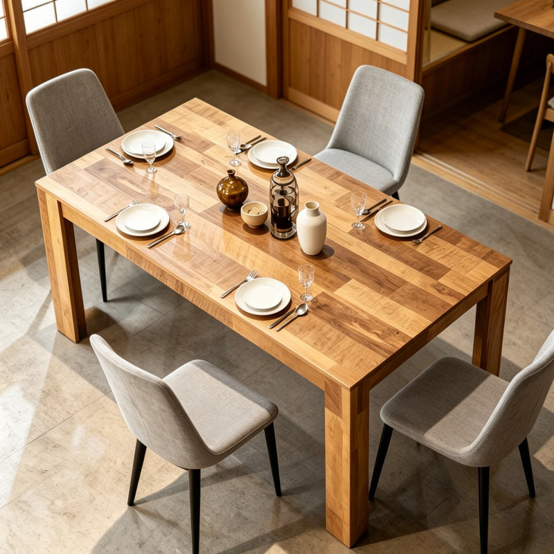 71"W Rectangular Kitchen Dining Table