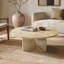 Petite table basse en marbre naturel Glod Yellow Beige, pierre naturelle-819614133
