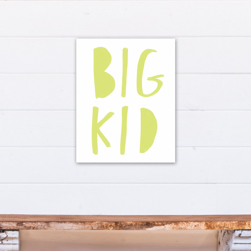 Art sur toile big enfant Benoit, H 20 po x l 16 po x P 1,25 po, Vert