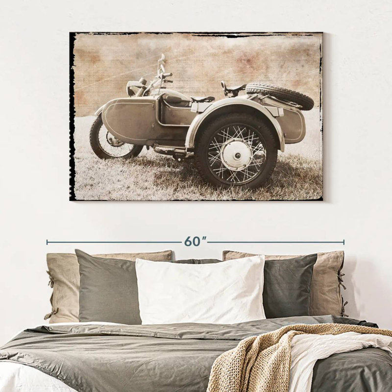 Mehar Ural Motorcycle, 34" H x 51" W