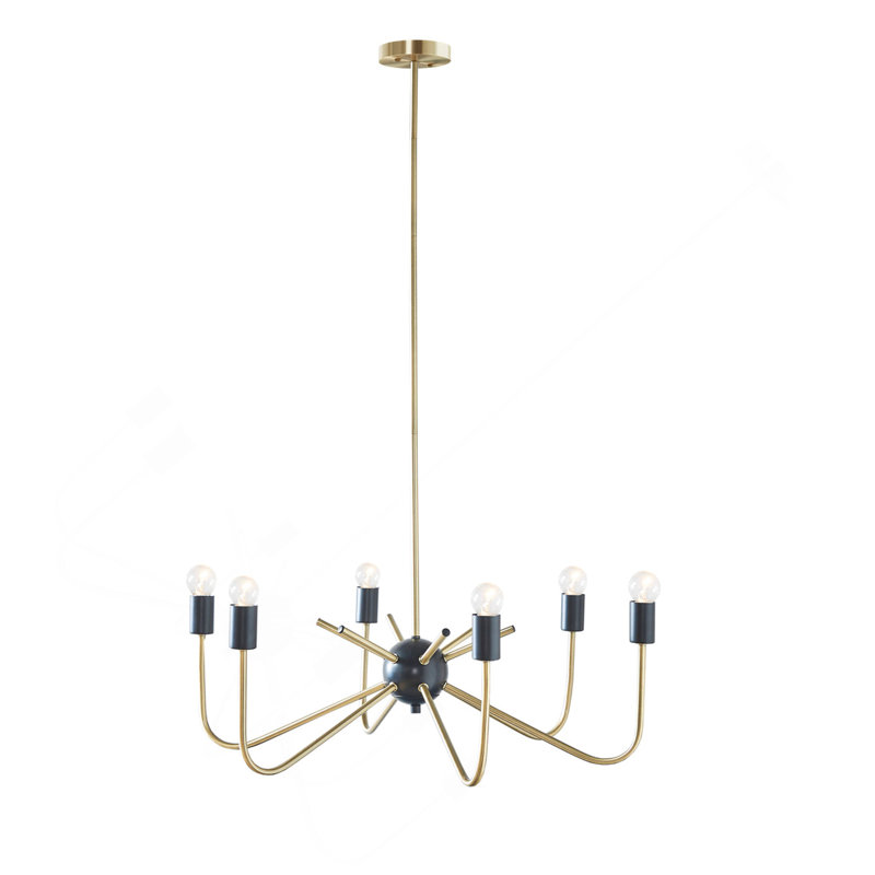Lustre en métal 6 lumières