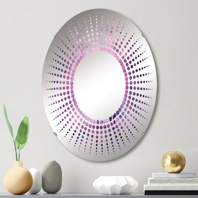Lavande Luminary I - Miroir décoratif Starburst | Ovale