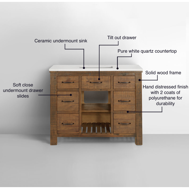 New farmhouse 42" Single Vanity