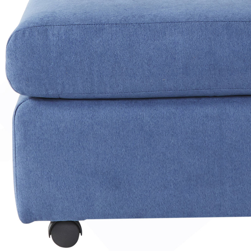 Repose-pieds de salon en tissu, Bleu