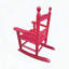 Chaise berçante pour enfants en bois massif rose rouge-89633691
