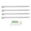 Poteaux d'escalier carrés (3,15 x 3,15 x 39,37 po)-114643513