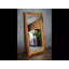 Joffre Solid Wood Framed Wall Mounted Full Length Mirror in Brown