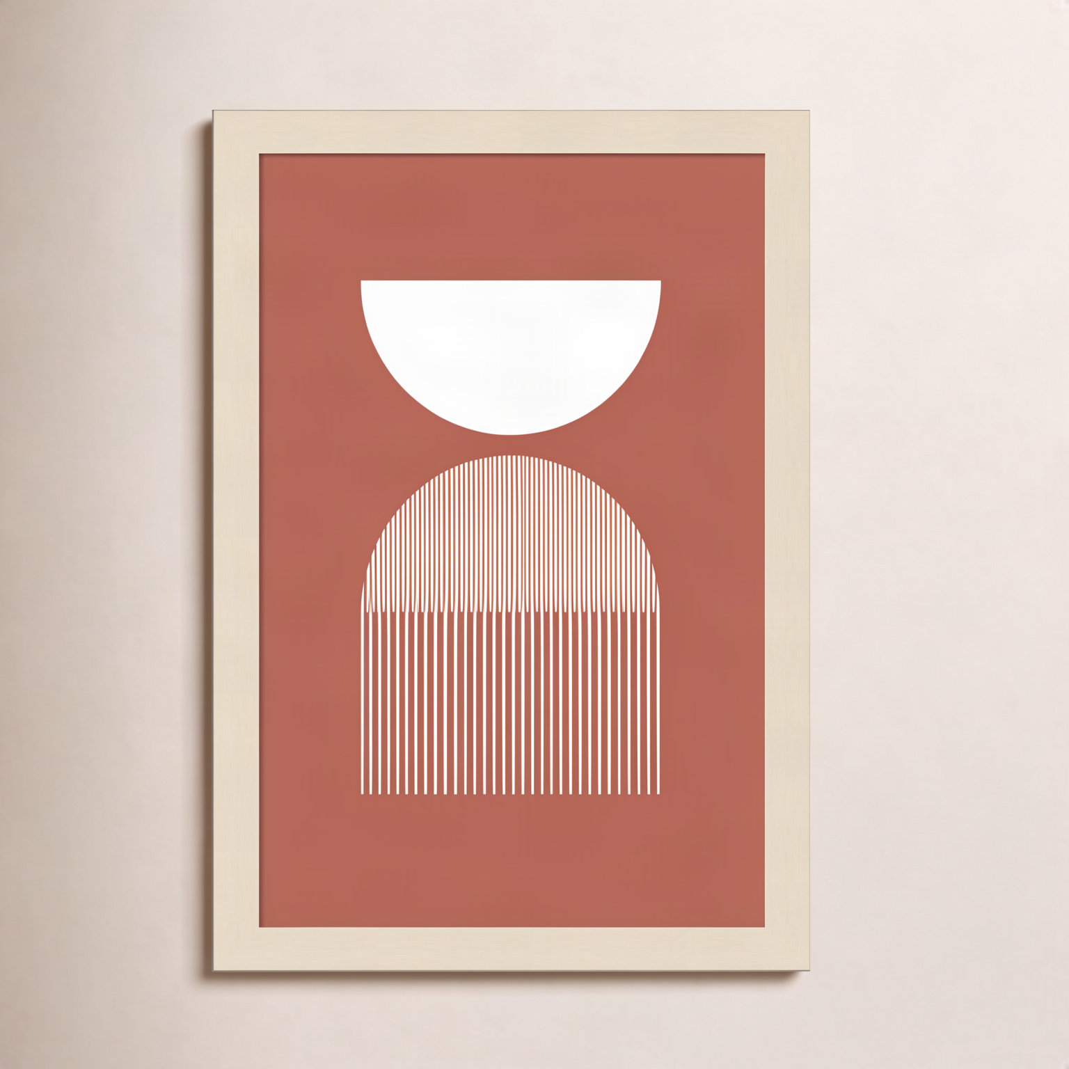 Offline "Mid 31" Print by Jacob Goossen, Brown, 17" H x 12" W x 1" D