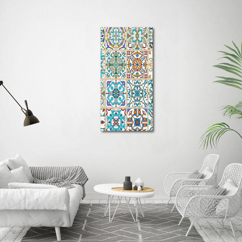 Arloa Ceramic Tiles - Wrapped Canvas Print