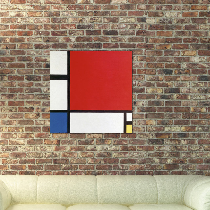 Piet Mondrian - Wrapped Canvas Print, 50cm H x 50cm W x 1.8cm D
