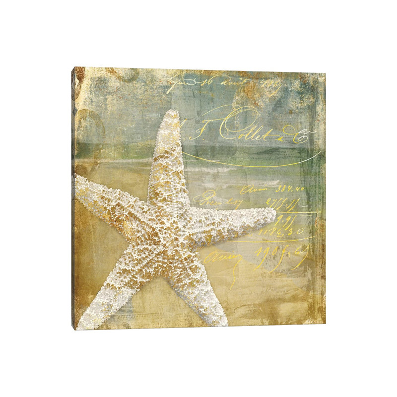 Golden Sea IV by Color Bakery - Wrapped Canvas Painting