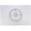 Ventilateur de plafond en cristal 19,6 po avec ensemble d'éclairage, ventilateur de lustre encastré en or et blanc avec télécommande, moteur à courant continu réversible pour chambre à coucher