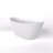 61 Inch Freestanding Solid Surface Soaking Bathtub