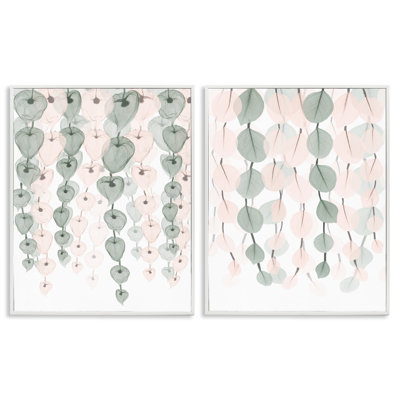 Translucent Hanging Vines Foliage 2 Piece Giclee Art Set by Albert Koetsier