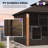 PURPLE LEAF 12'W x 20'D Double Roof Sunroom All-Weather Aluminum Hardtop Gazebo with Screen Enclosure for Backyard-122644608