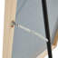 Miroir de plancher polyvalent pleine longueur avec cadre en bois massif élégant pour divers environnements