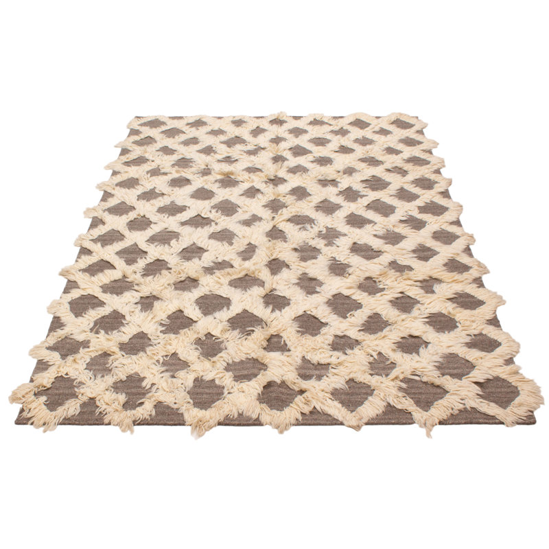Marrakech Cream, Taupe Kilim 6'11" x 9'9"