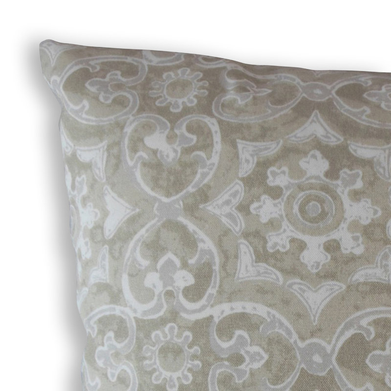 Coussin Parmida, 24 po x 24 po, Gris, Coussin décoratif