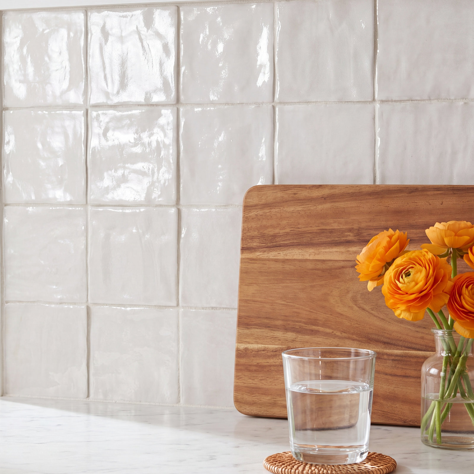 Trending 4" x 4" Wall Tile, White