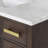 Chestnut 48" Carrara White Marble Countertop Bath Vanity with Mirror-551823641