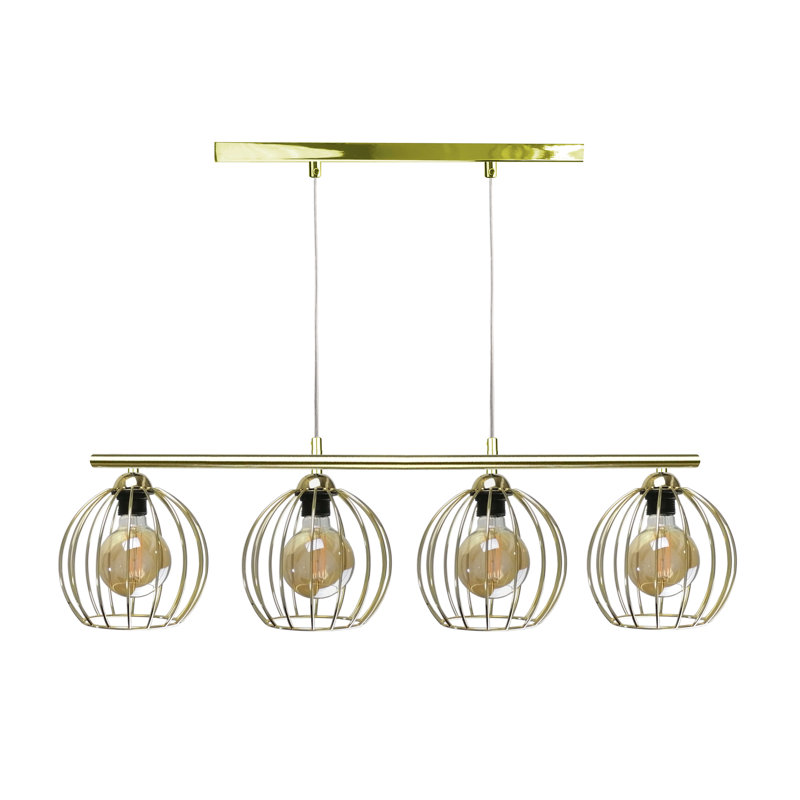 Gharass 4 - Light Kitchen Island Pendant, Gold