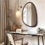 Asymmetrical Wood Framed Wall Accent Mirror-1369834240
