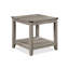 Ensemble de table basse rustique gris brun 3 pièces – 1 table basse rectangulaire et 2 tables d'appoint carrées