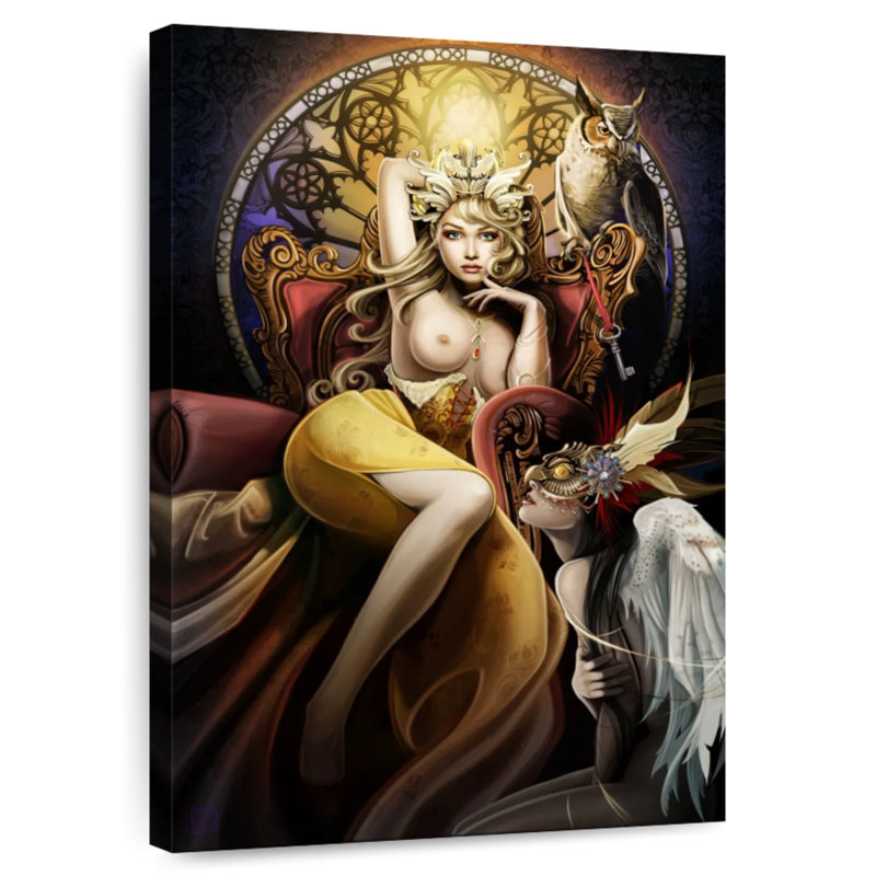 Fettered Queen Topless, 48" H x 32" W