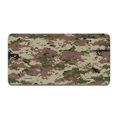 Urban Camo Aluminum Plate Frame