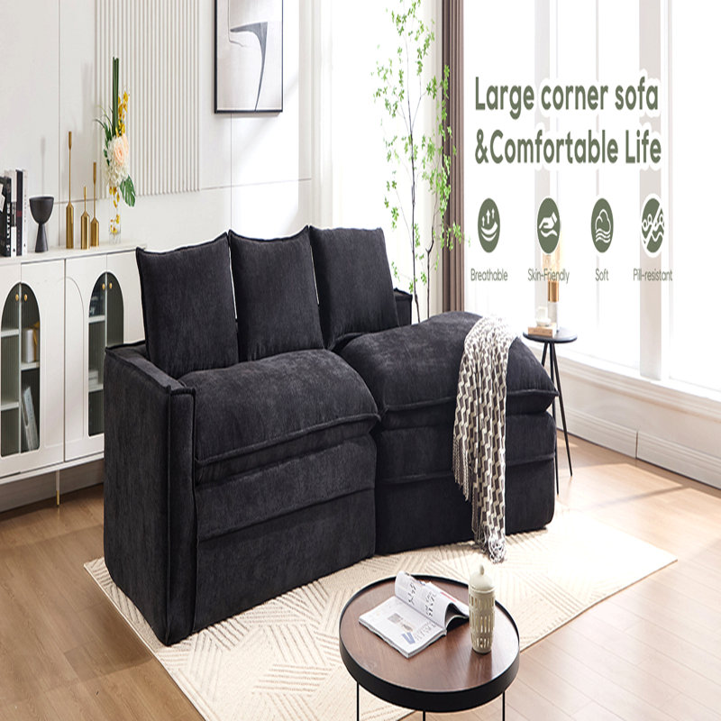 Canapé modulaire Modern, Black