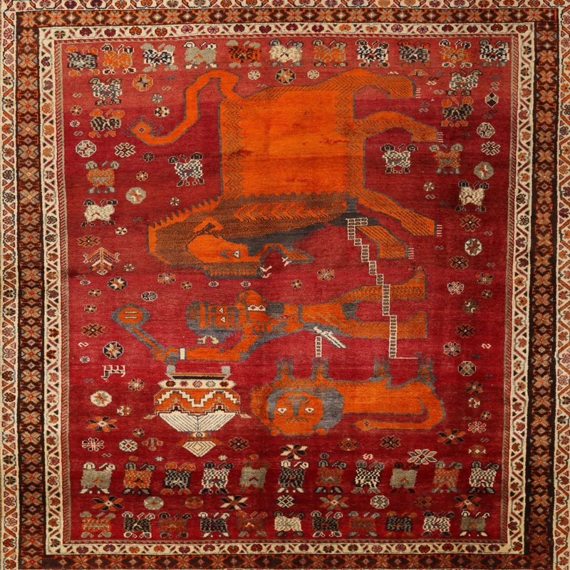 Southwestern Indoor Rug, Round 6'