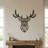 Modern Geometric Stag Landscape & Nature Metal Wall Art
