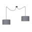 Pascua 2 - Light Black Drum Pendant-40748495