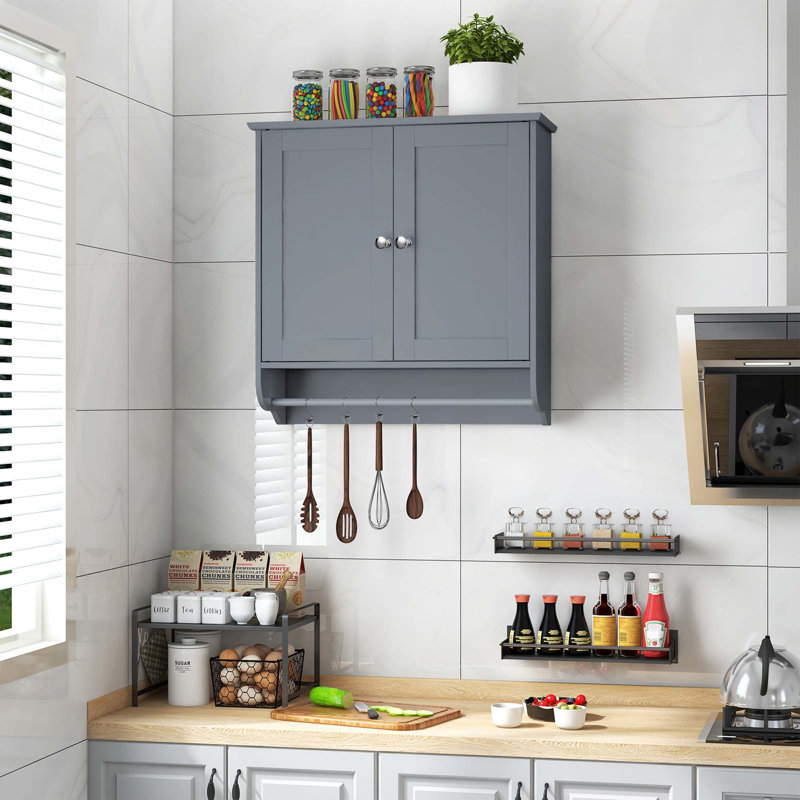 Armoire murale de salle de bain, gris