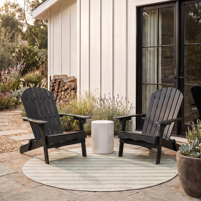 Eden Adirondack Chair, Black